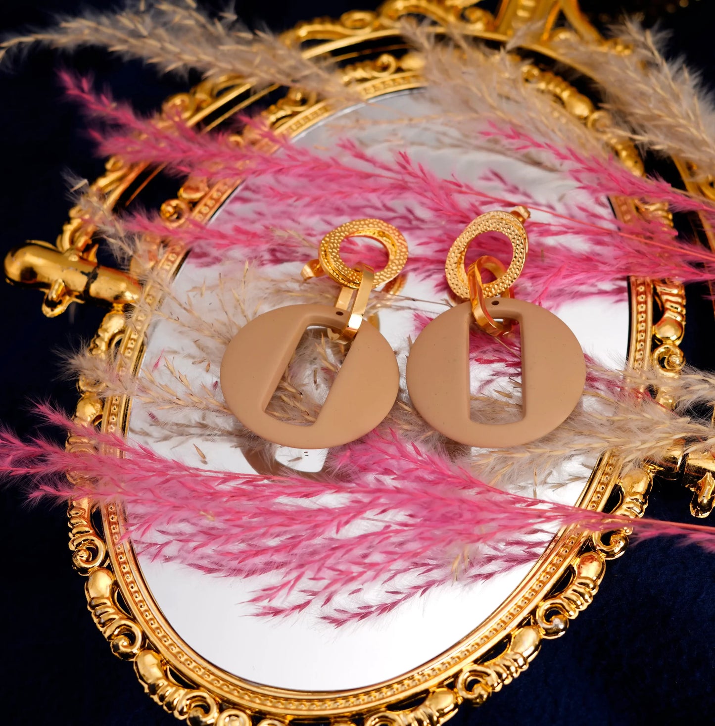 Smara Round Dangler Earrings