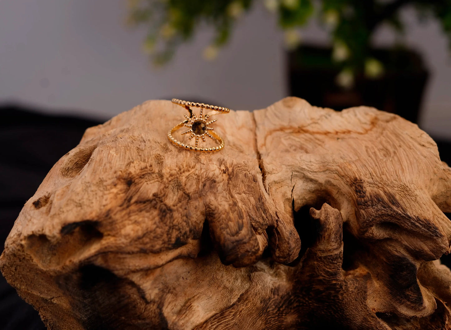Smara Sunburst Open Ring
