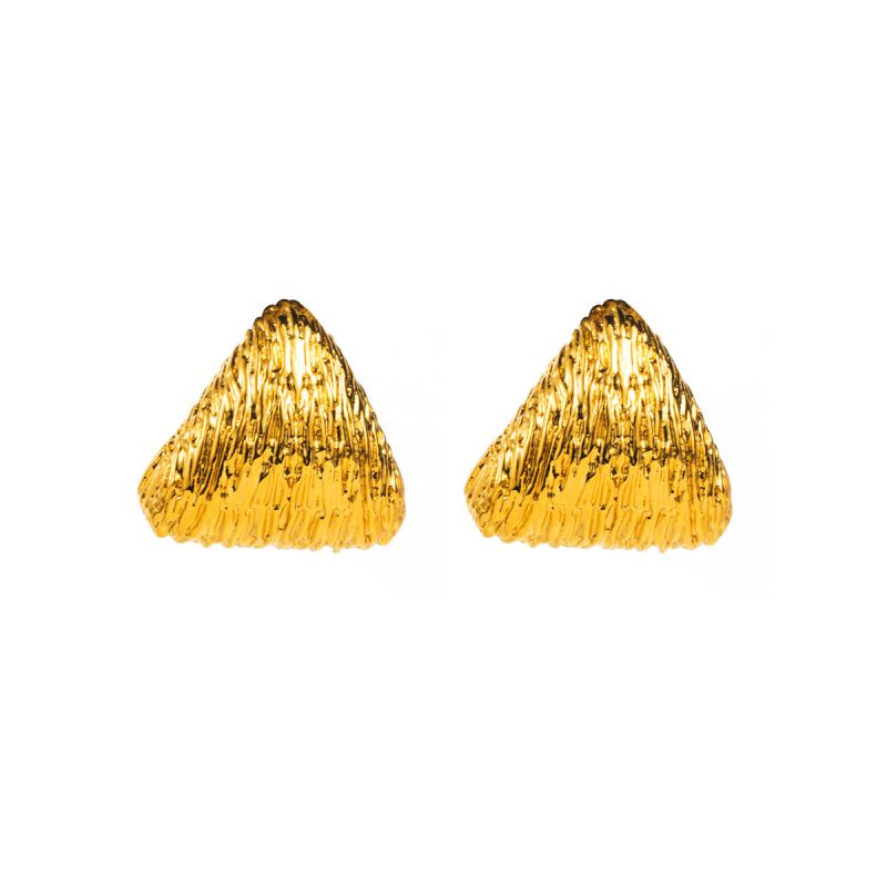Smara Tringular Textured Earrings