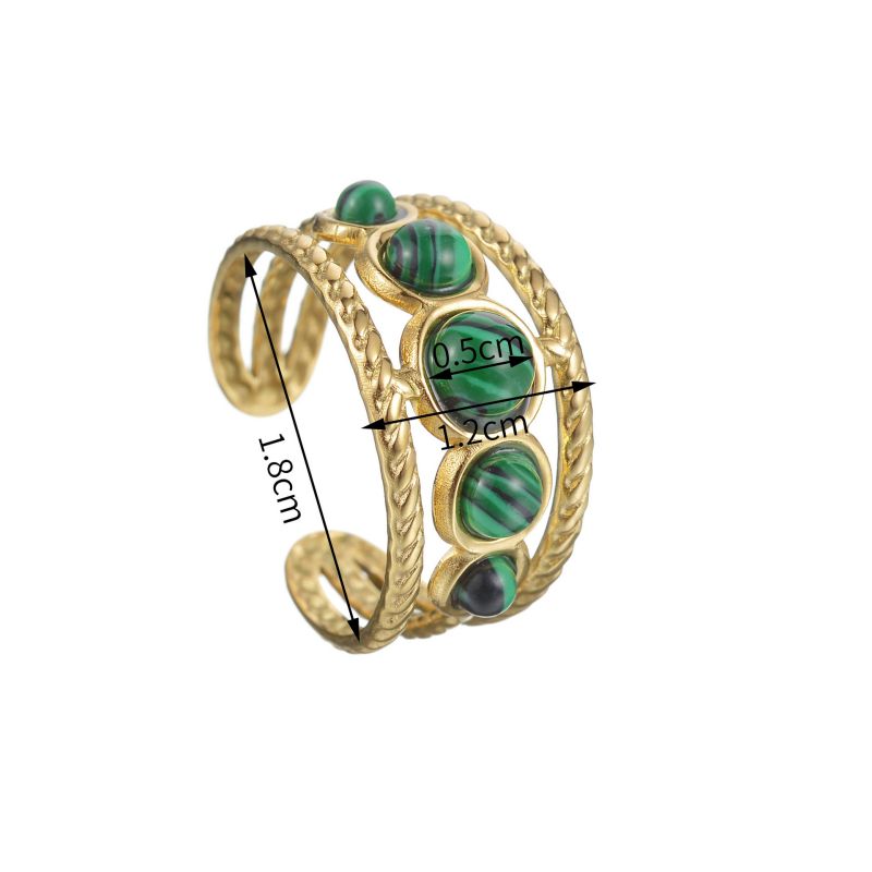 Smara Tiger Eye Open Ring