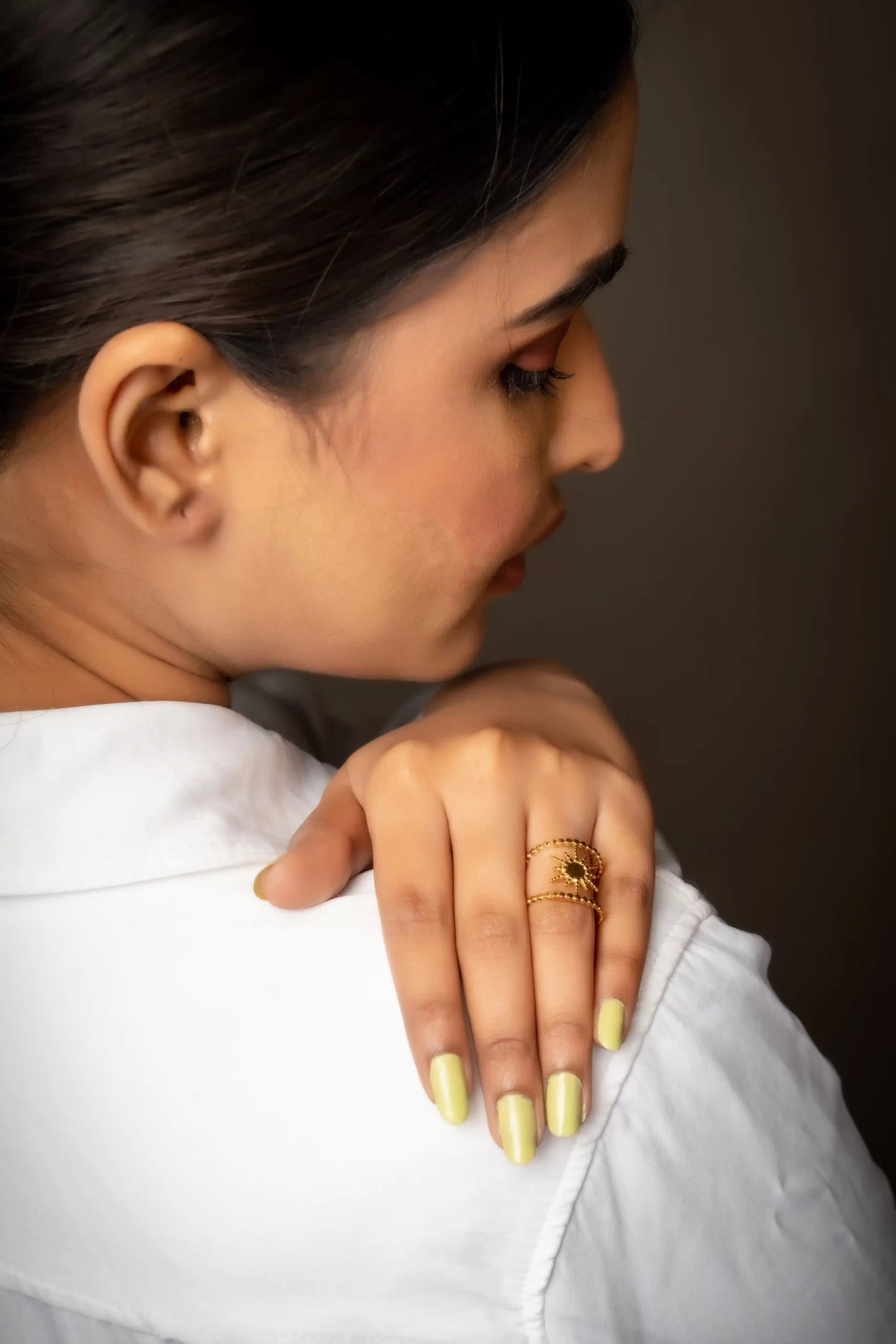 Smara Sunburst Open Ring