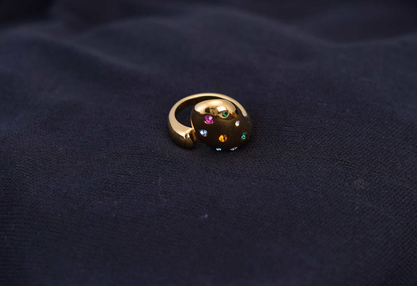 Smara Open Ring Coloured Stone Ring