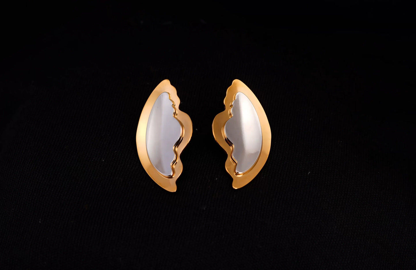Smara Color Block Wing Stud Earrings