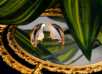 Smara Color Block Wing Stud Earrings