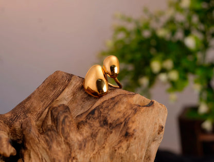Smara Vougish Glossy Geometric Ring