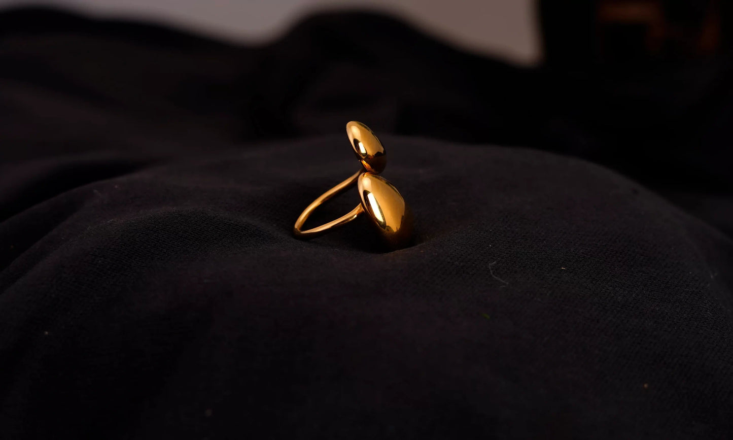 Smara Vougish Glossy Geometric Ring