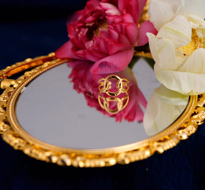Smara Hollow Round Open Ring