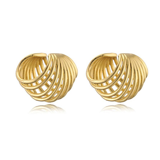 Smara Geometric Hollow Ear Clips