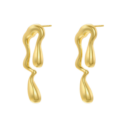Smara Twisted Water Drop Earrings