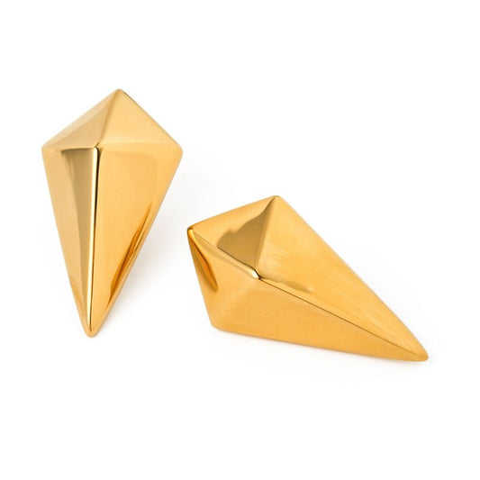 Smara Gold Rhombus Earrings