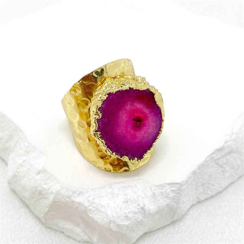 Smara Broad Crystal Open Ring (PINK)