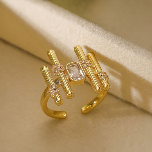 Smara Irregular Geometric Ring