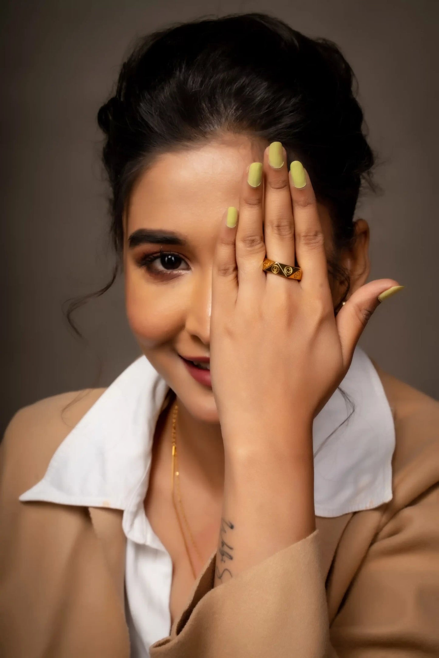 Smara Smiley Open Ring