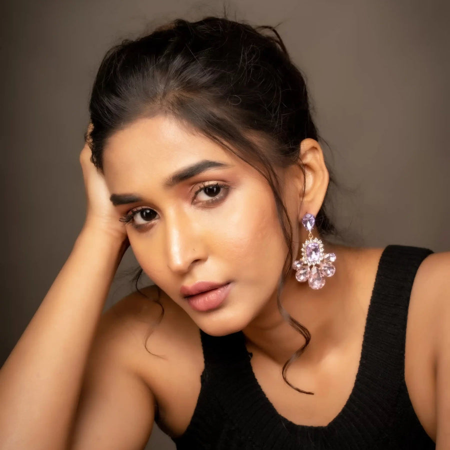 Smara Sparkling Droplet Earrings
