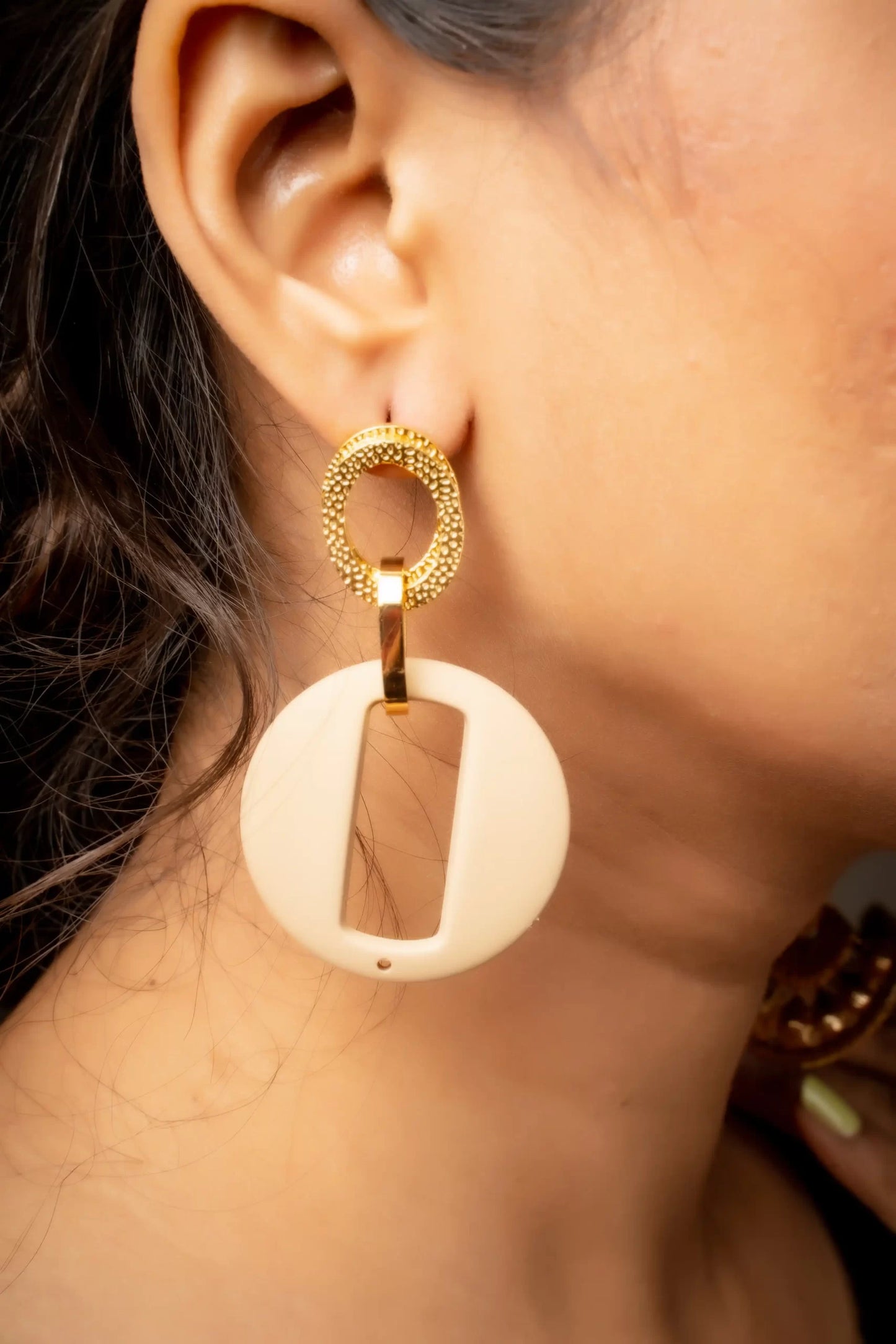 Smara Round Dangler Earrings