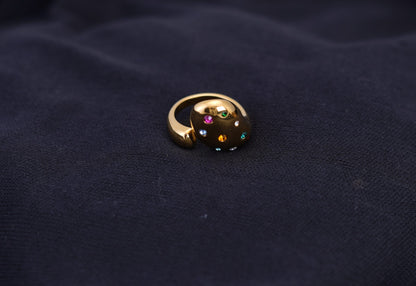 Smara Open Ring Coloured Stone Ring