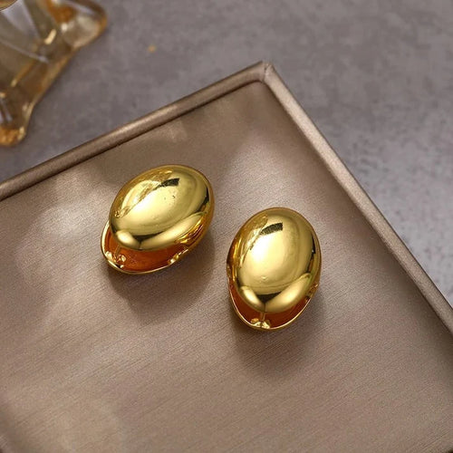 18k Gold Plated Peanut Huggie