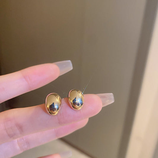 Smara Gold Oval Earrings
